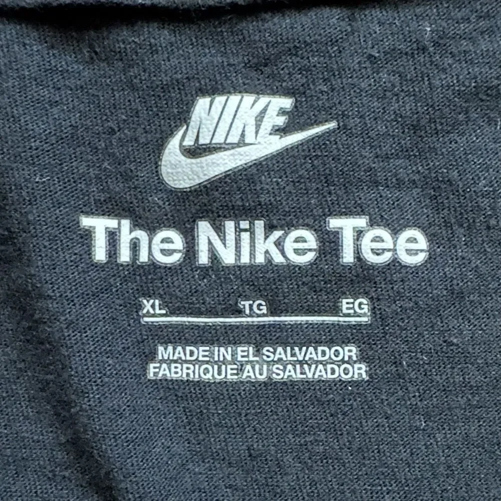 The Nike Tee XL Long Sleeve Black Graphic Print Groovy Indie Gorpcore Streetwear